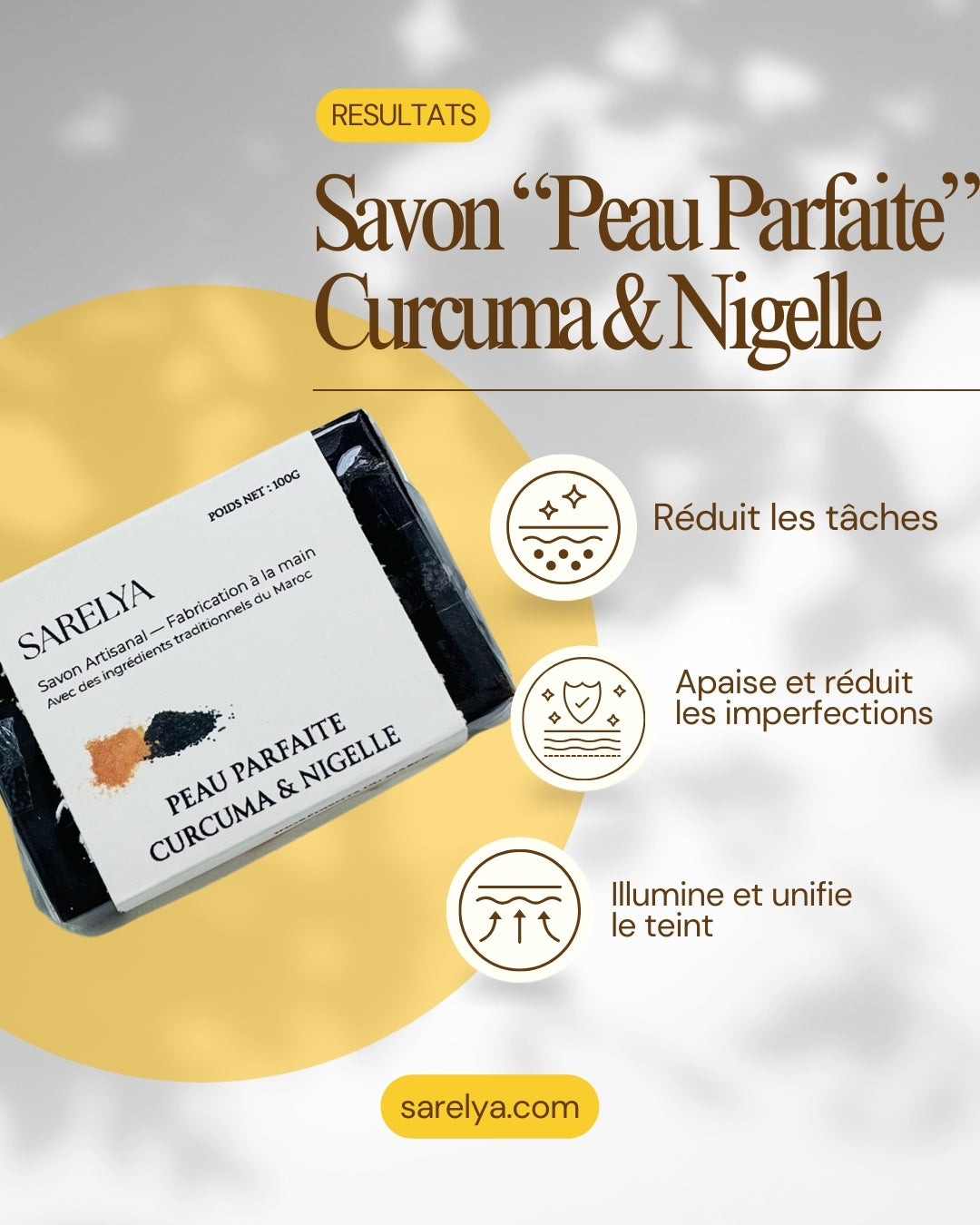 Savon “Peau Parfaite” — Curcuma & Nigelle