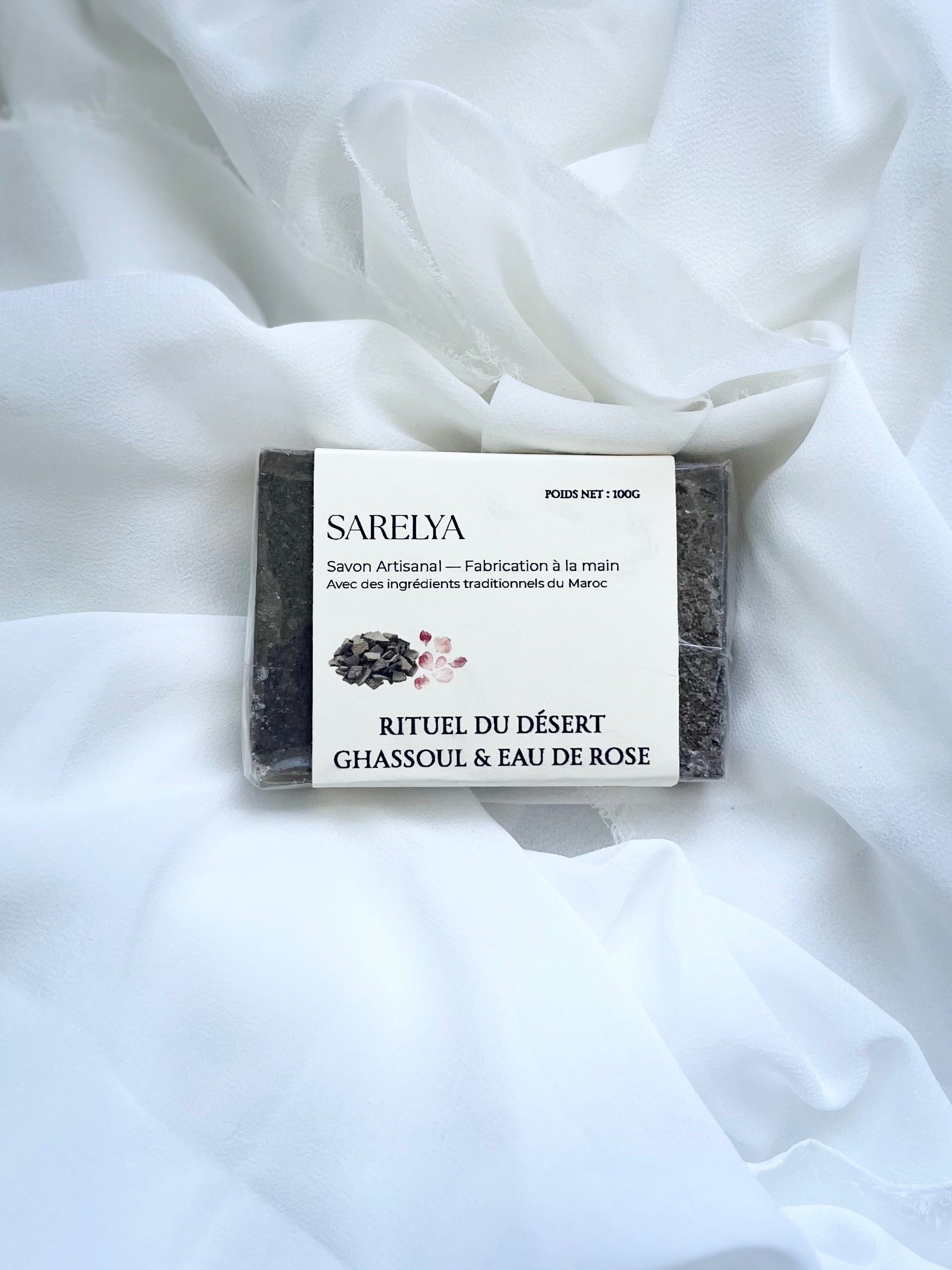 Savon Rituel du Désert – Ghassoul & Eau de Rose
