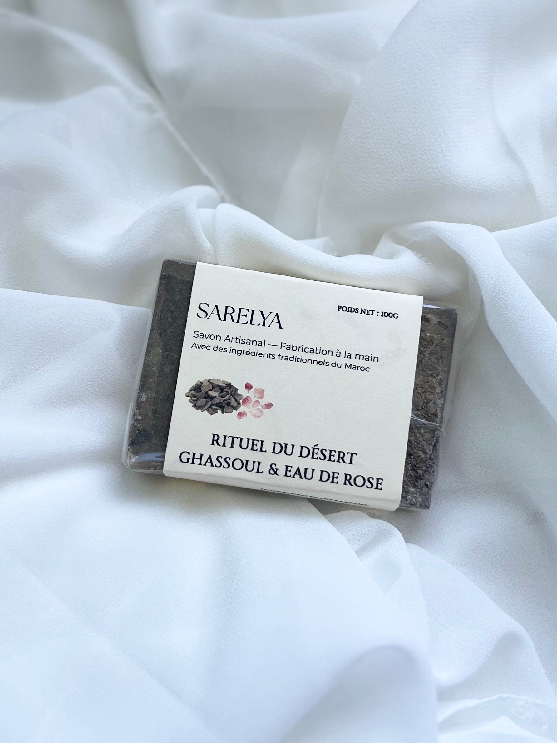 Savon Rituel du Désert – Ghassoul & Eau de Rose