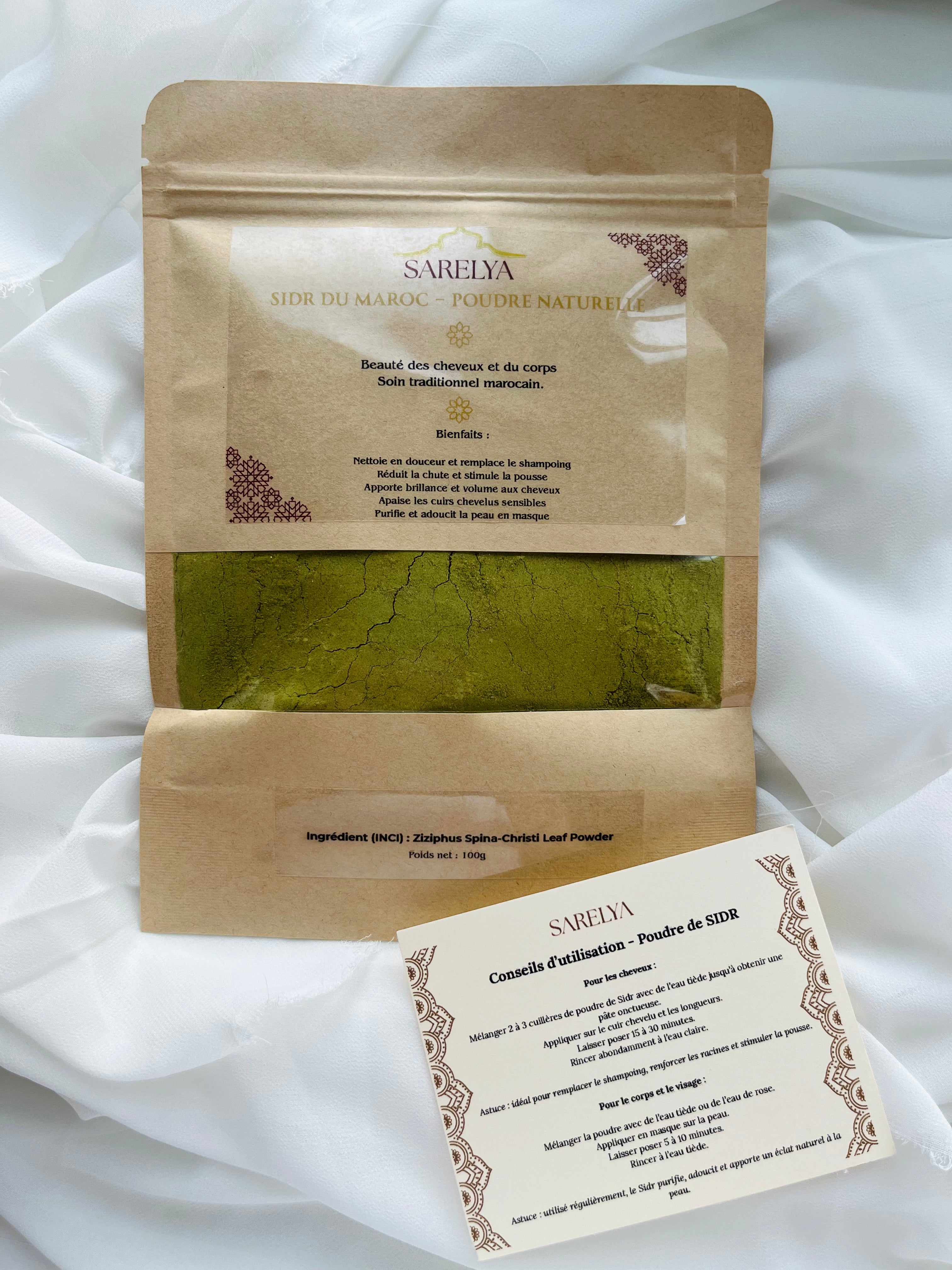 Poudre de Sidr Naturelle – Soin Cheveux & Corps