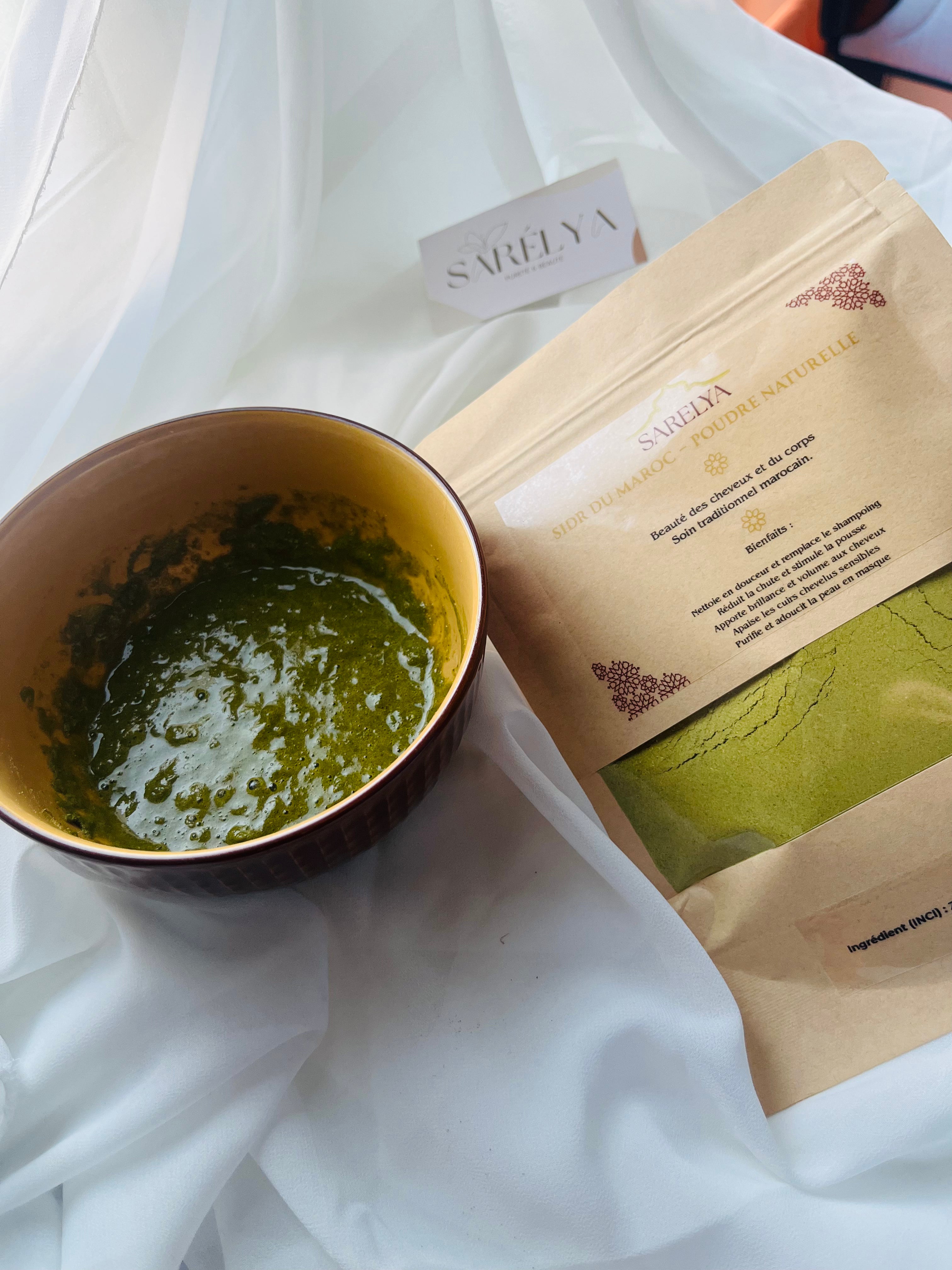Poudre de Sidr Naturelle – Soin Cheveux & Corps