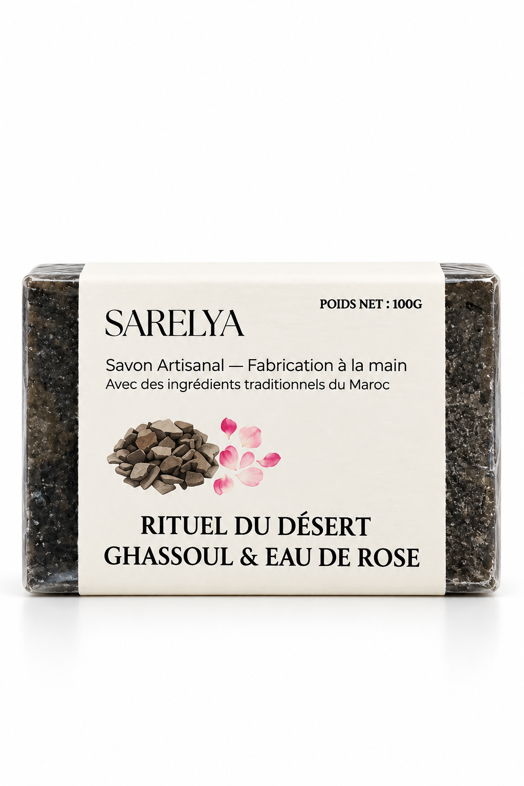 Savon Rituel du Désert – Ghassoul & Eau de Rose