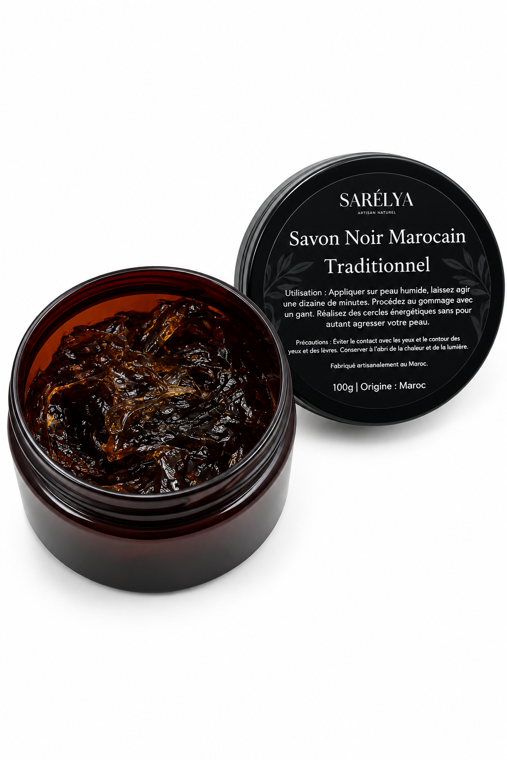 Savon Noir Marocain Traditionnel – 100% Naturel | Soin Purifiant Traditionnel